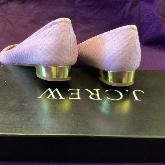 J. Crew Collection JANEY SNAKESKIN Flats - Picture 3 of 9